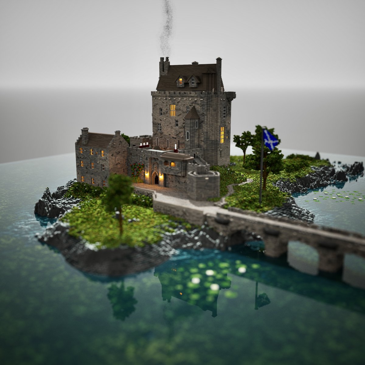VoxeledCastles's tweet photo. Eilean Donan Castle, my first project and in collaboration with @cryptallic, coming soon to the Cryptallic Islands Collection! https://t.co/QPz9b9ajmM