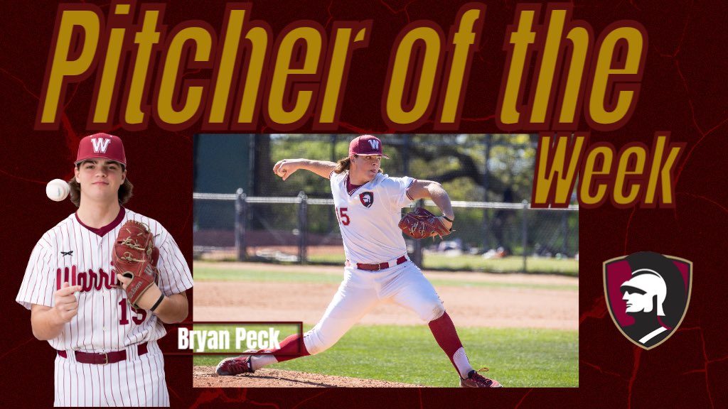 WestmontSports's tweet photo. 7 no-hit innings. 12 shutout innings to start his collegiate career.

Bryan Peck is your GSAC Pitcher of the Week. https://t.co/pVW2hPTUnb