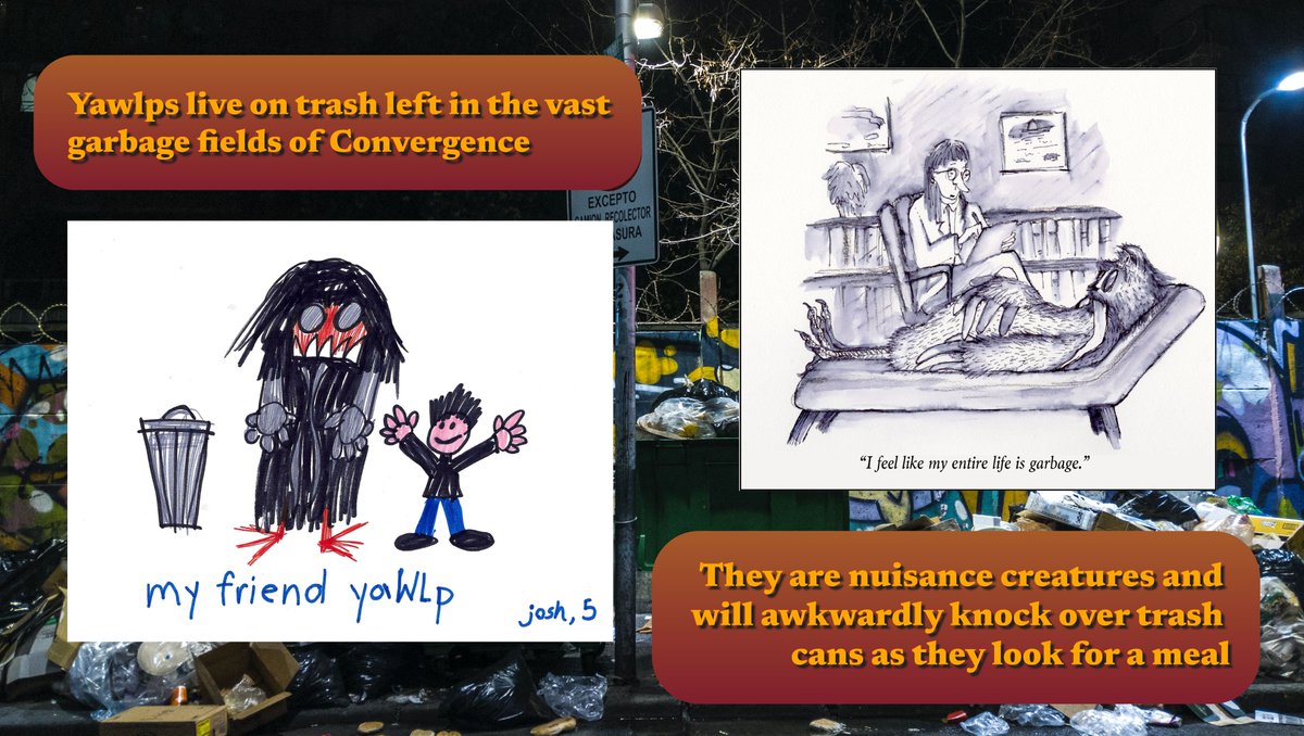 ConvergenceStn's tweet photo. What is the Yawlp? Yawlps are self aware. They experience an emotion called "litost," or the revulsion that comes from knowing oneself.

*Documents &amp; definitions provided by the Yawlp Affirmation Society (Y.A.S.)

Y.A.S.: WE BELIEVE
#YawlpSighting https://t.co/HnlxrMKuFV