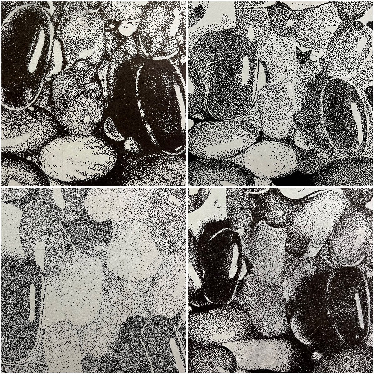 lisd_arch's tweet image. Jelly beans are back, y’all! I just love giving my students this assignment. In it we look at issues related to scale, proportion, value, form, and technique. And above all of these concepts is a test of the students’ #grit. So many hours. Round 1. @ccecarson @TECCeast @lisdcte