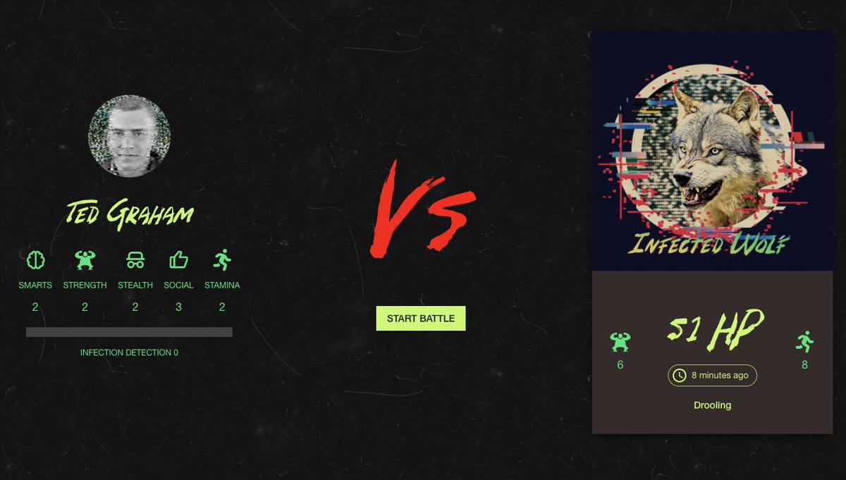 transmissiontkn's tweet image. The infected have emerged! 🩸🐺🥶
Some battles going on in Valley Falls
thetransmission.xyz/venues/thelake

#NFTGame #NFTGaming #Tezos #Tezosgaming