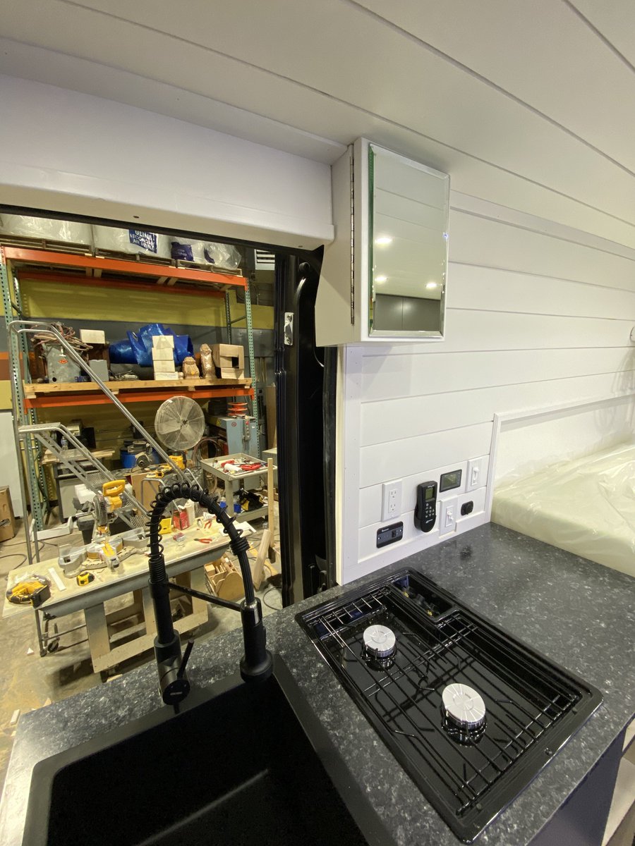 exploringandy's tweet image. Almost done with van number 6! My first attempt at a more modern/sleek build. Full photos coming this weekend