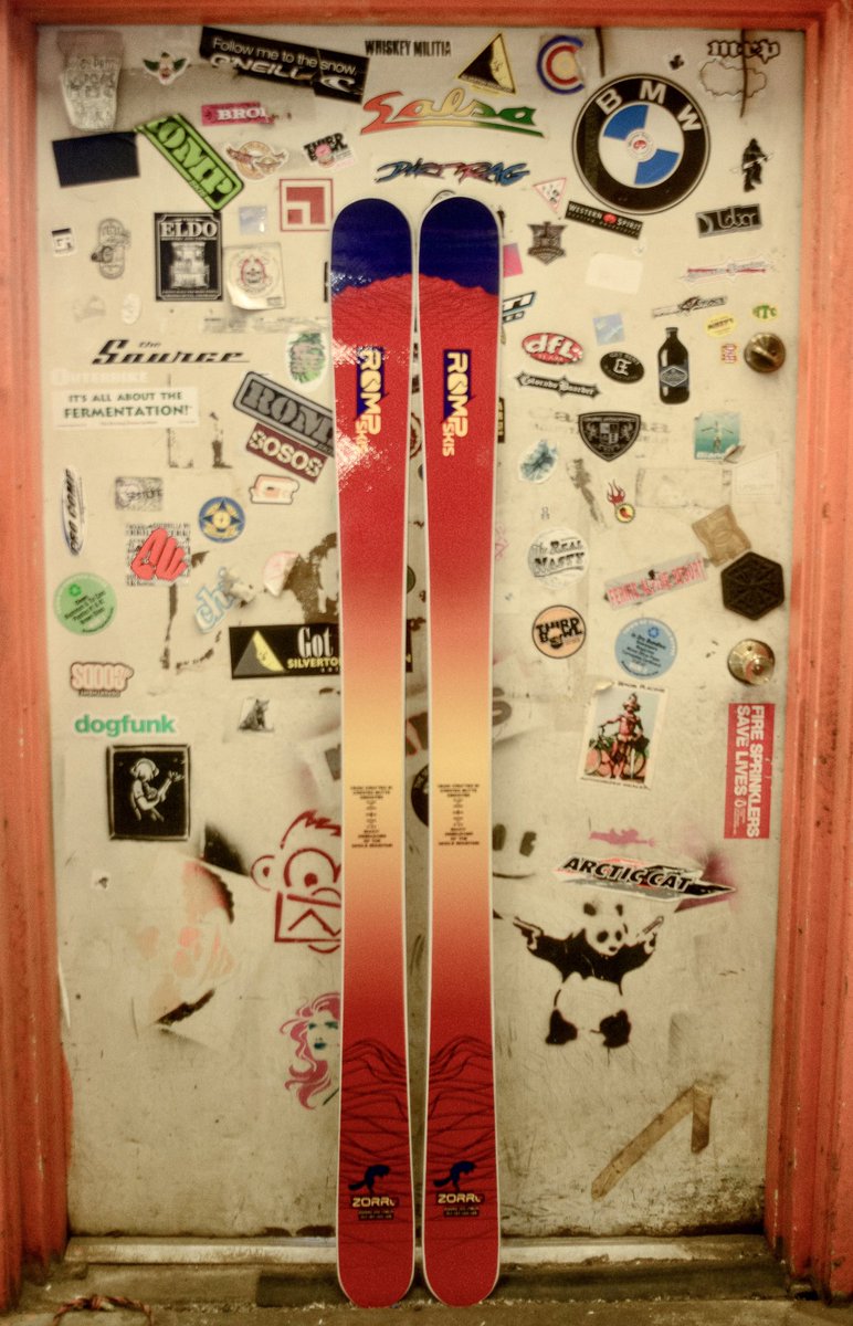 Rompskis's tweet photo. The OG of our Romp Ready ski line... the Zorro 100. A savvy debaucher of the whole mountain. Energetic, nimble, and swift, these skis will help you effortlessly find your line.

#rompskis #skiswithsoul #handcraftedincolorado #coloradoborn #zorro100 #skiingislife #deepdays https://t.co/HIHQX7Urdh