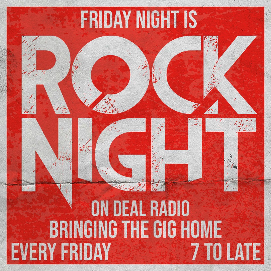 Bringing the gig home with Rock Night on Deal Radio every Friday! Starting at 7! #rocknight #rockmusic #radio #internetradio