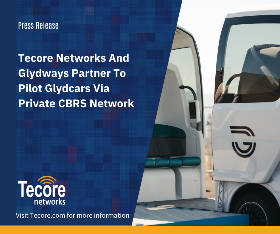 Tecore's CBRS network provides the essential communication infrastructure for Glydways to help redefine automated transit systems of tomorrow. To learn more: tecore.com/press-releases…  #CBRS #LTE #AlwaysMoving #BetterPublicTransportation <a href="/glydways/">Glydways</a>