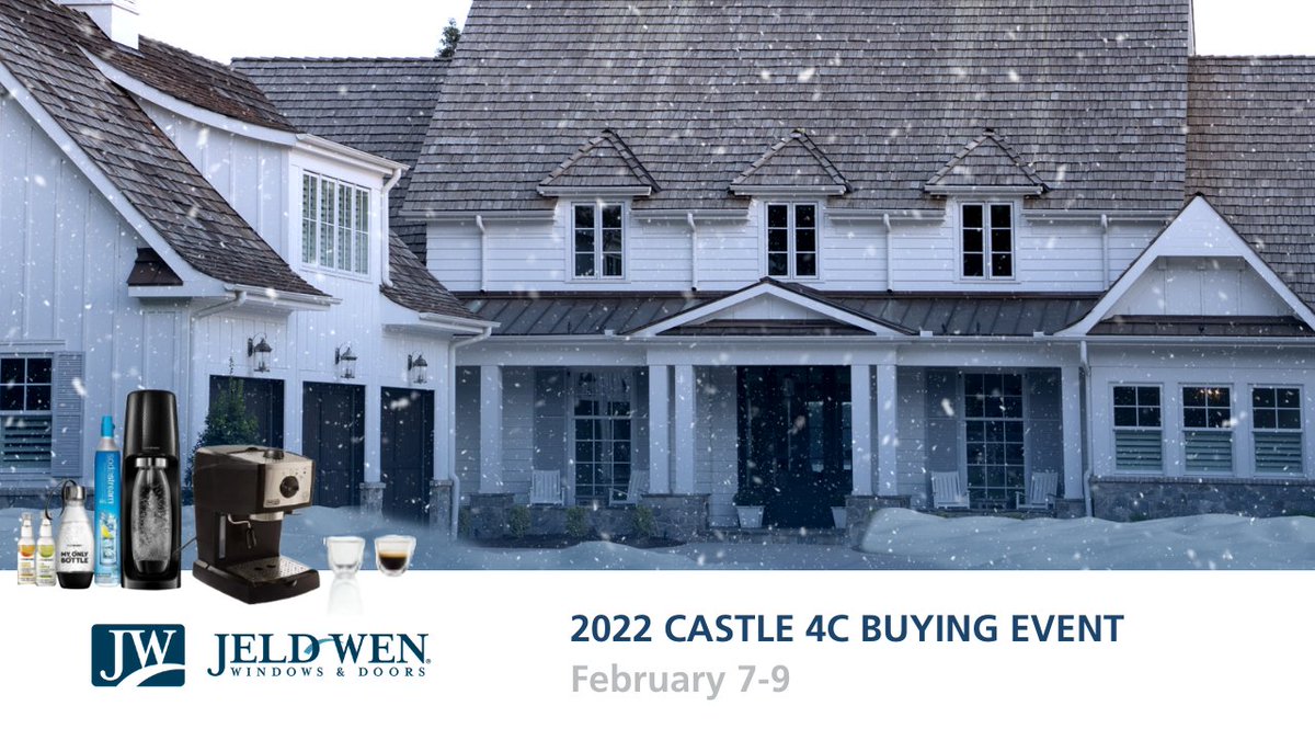 JELDWENcanada's tweet image. The @CastleBldgGroup 4C Ontario Virtual Buying event is here and we are so excited to connect with you from February 7-9! 

✔️ Learn about our @ENERGYSTAR_CAN certified window and door offerings qualified for the #GreenerHomesGrant
✔️ Enter our grand prize draw

#JELDWENCanada