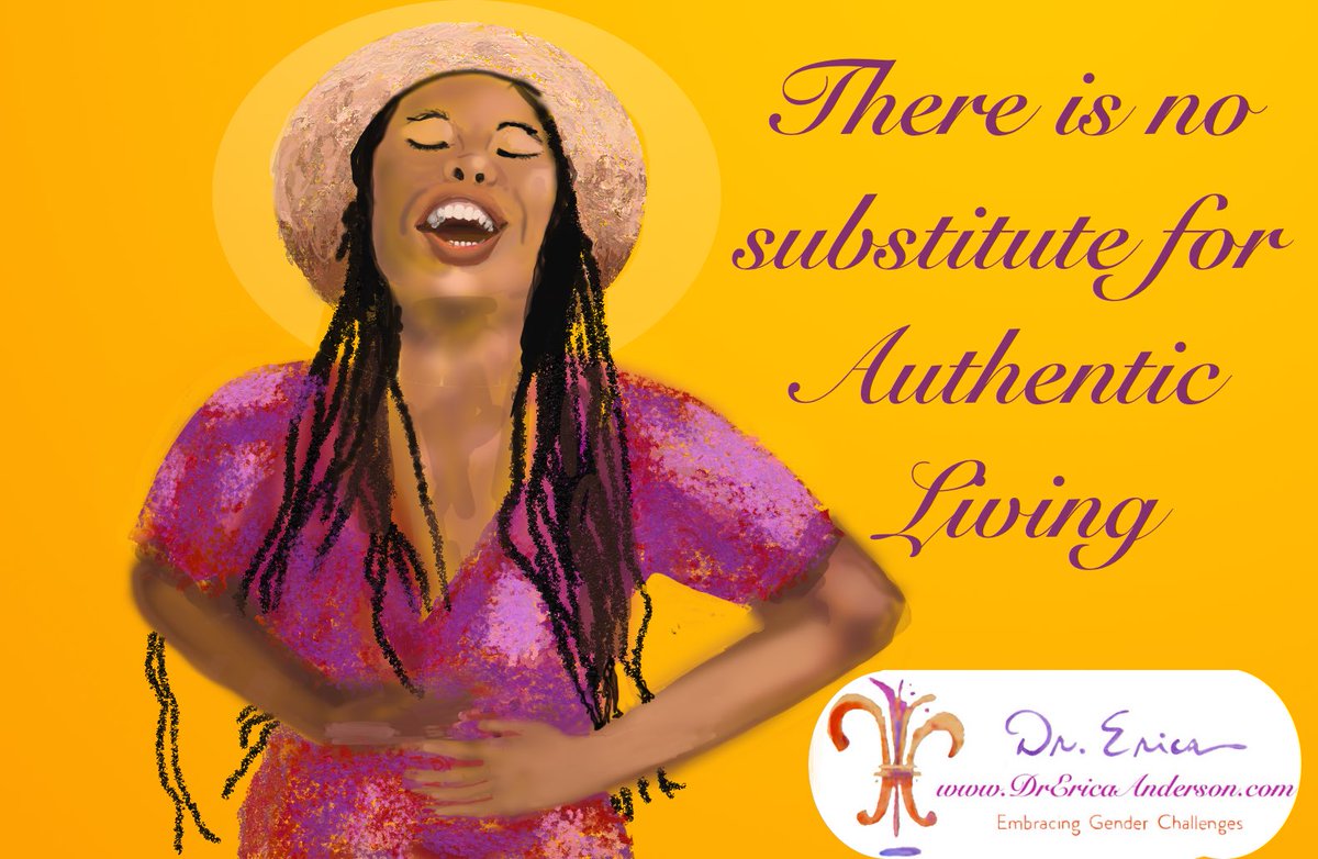 eanderh's tweet photo. There is no substitute for authentic living… you be you. What makes you happy? #authenticity  #bereal #AuthenticLiving #drerica #drericaanderson #genderspecialist #gendercoach  #psychology #mentalwellness #transhealth #transmentalhealth #lgbtqhealth https://t.co/lyzQp8mSv9