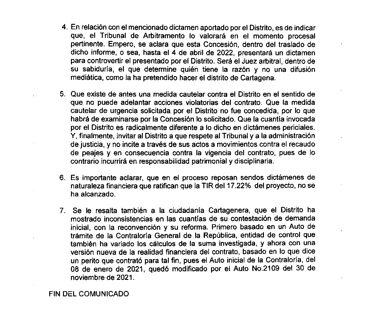 convialctg's tweet photo. Comunicado a la opinión publica No3 del 7 de febrero del 2022.

https://t.co/p4AZ0O14i2 https://t.co/vrfuh03xnC