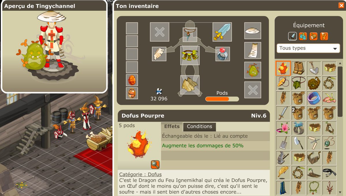 TingyChannel's tweet image. 😍 @DOFUSfr  Le pourpre sur #Bwork :)