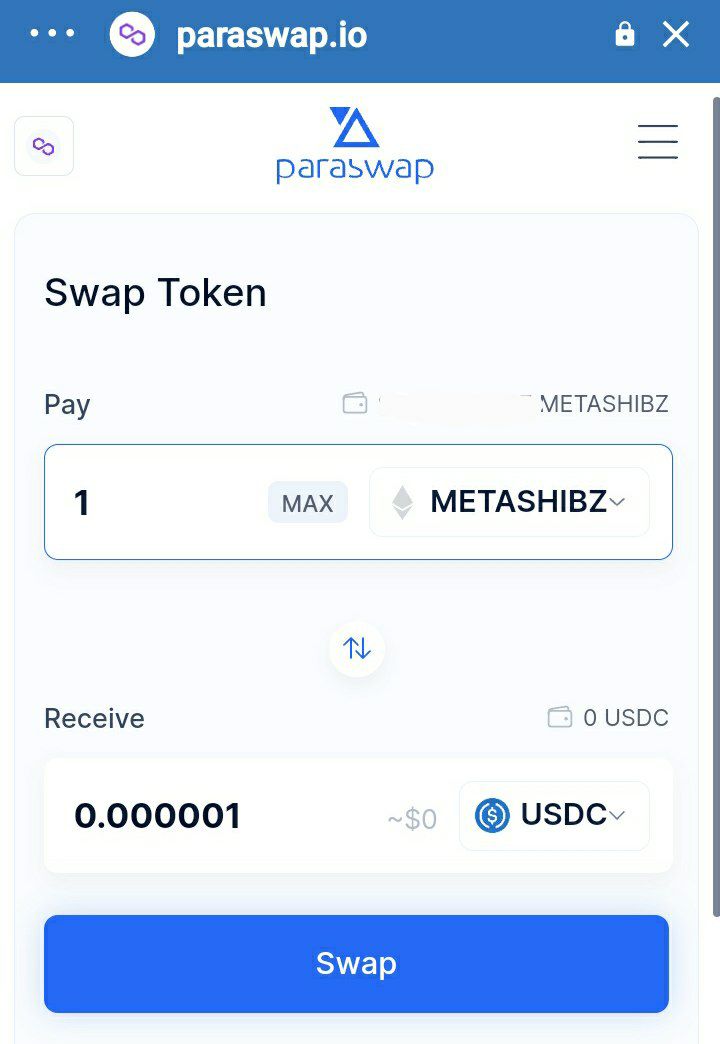 #MetaSHIBAZero Listed To paraswap.io  🤑🔥