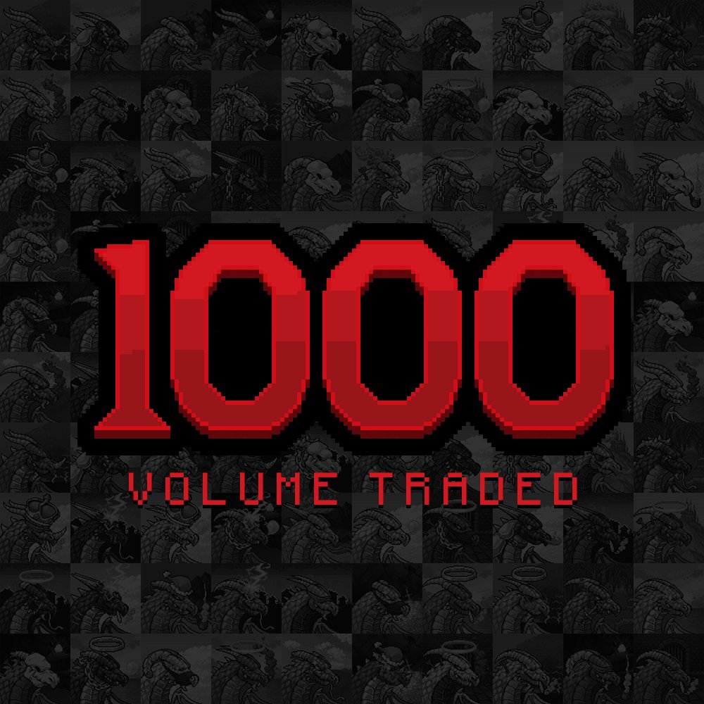 DormantDragons's tweet photo. A huge thank you to everyone for 1000 ETH volume traded on OpenSea! Just wait for what is coming next... 👀 https://t.co/ekstJ6Toic