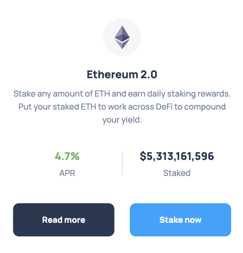 Do you hate having to worry about opportunity cost? Of course, that's not a problem for DeFi.Simply access liquid staking derivatives in order to unlock liquidity and put it to use.sETH represents staked ETH on Lido. After depositing, these sETH can be used in DeFi. (9/107)