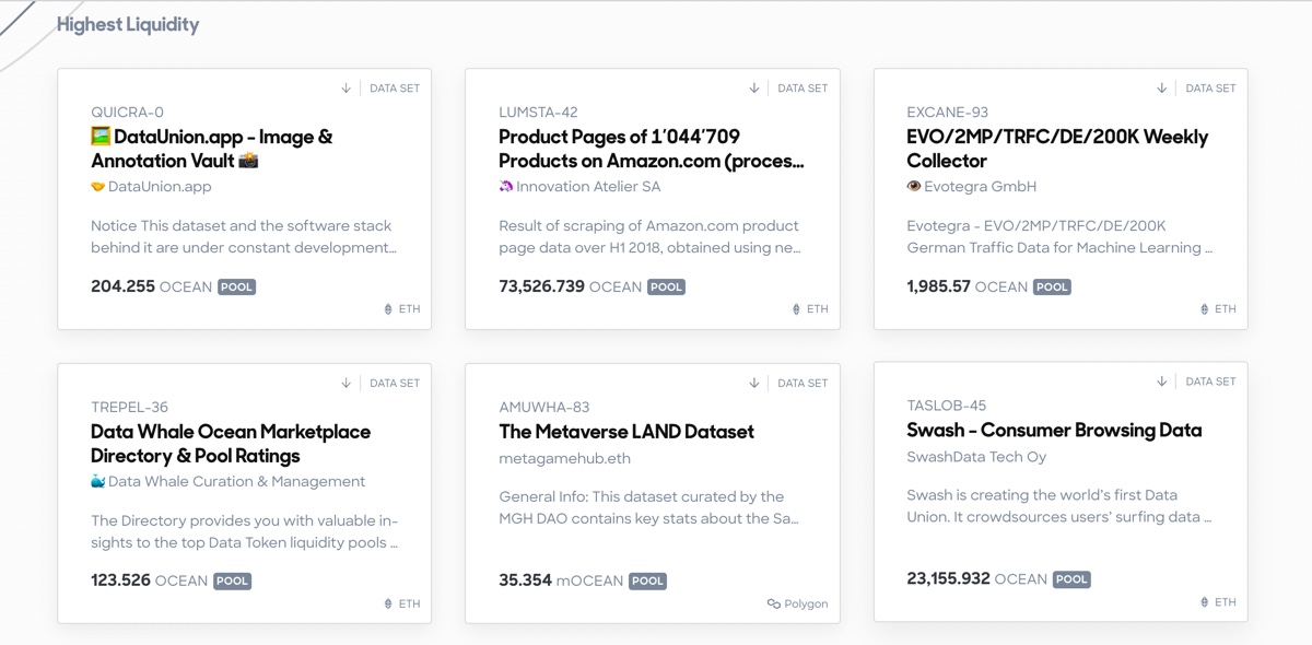 Need decentralized data?Using Ocean, users can monetize & exchange data & data-based services.Ocean uses “datatokens” to gate access to data sets. These tokens are then redeemed by users who need to access the information. (74/107)