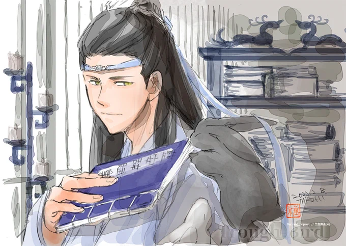 おはようございます。
【キミもじっとしていない性分だね】
#忘羨   #陳情令 #cql #魔道祖師 #마도조사  #mdzs 
一次創作が終わらないよぅ、描いても、塗っても、貼っても、修正しても、がぐるぐる巡回する。こんな計画通りに進まない原稿は初めて。 