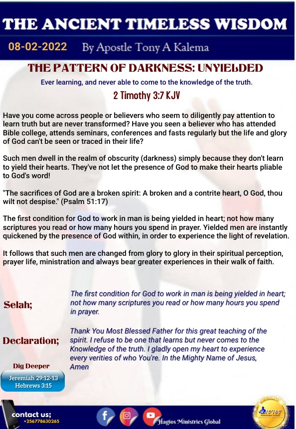Doxalifechurch's tweet photo. The Ancient Timeless Wisdom
#devotional
#ancient
#timeless
#wisdom
#pattern
#darkness
#unyielded
@TonnyArnold
@Doxalifechurch https://t.co/FbLECx85mk