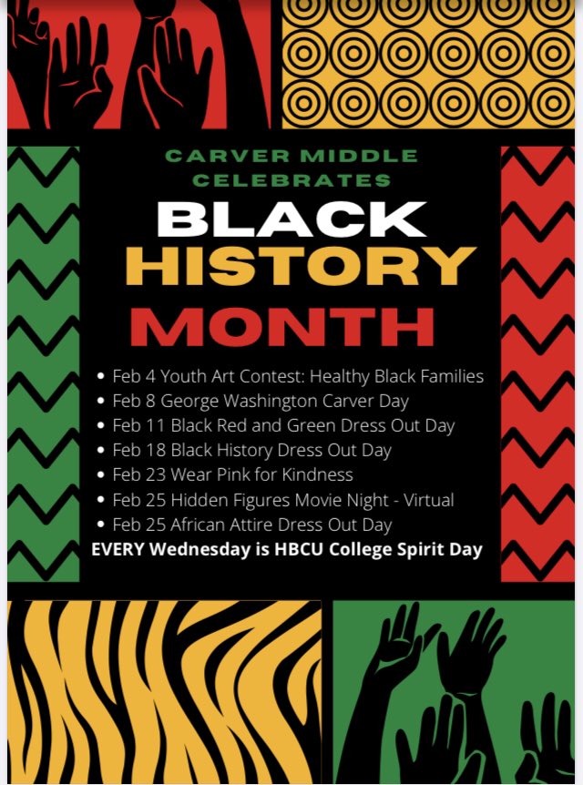 Carver Middle Delray (@cmsdelray) on Twitter photo Black History is American History! Each day our Eagles will explore the contribution Blacks have made and the significance behind several events. #BlackHistoryMonth <a href="/KirkwoodSr/">Gregory Kirkwood Sr.</a> <a href="/drslgrice2015/">Shannon Grice</a> <a href="/NadiaStewart09/">Nadia Stewart</a> <a href="/KendrahKelly1/">Kendrah Kelly-Ingraham</a> @LatinoAfrican <a href="/southPbcsd/">SouthRegionPBCSD</a> <a href="/CDS_Simmons/">Cameron Simmons</a> <a href="/delraychamber/">Delray Beach Chamber</a> Black History is American History! Each day our Eagles will explore the contribution Blacks have made and the significance behind several events. #BlackHistoryMonth <a href="/KirkwoodSr/">Gregory Kirkwood Sr.</a> <a href="/drslgrice2015/">Shannon Grice</a> <a href="/NadiaStewart09/">Nadia Stewart</a> <a href="/KendrahKelly1/">Kendrah Kelly-Ingraham</a> @LatinoAfrican <a href="/southPbcsd/">SouthRegionPBCSD</a> <a href="/CDS_Simmons/">Cameron Simmons</a> <a href="/delraychamber/">Delray Beach Chamber</a>