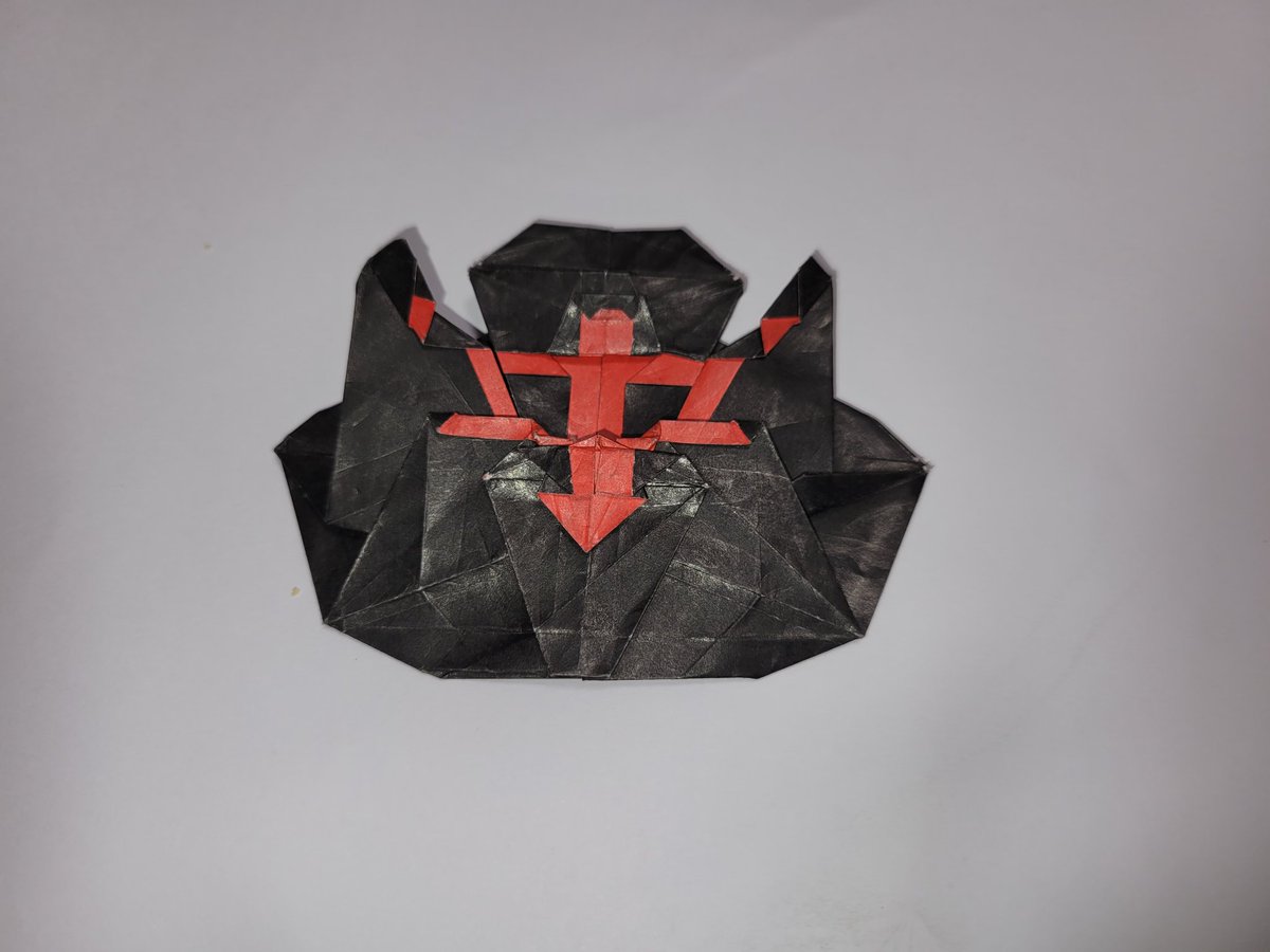 appleyau2003's tweet photo. 自己設計：摺紙蝙蝠中計

#折り紙 #Origami https://t.co/hWJffNf1iI