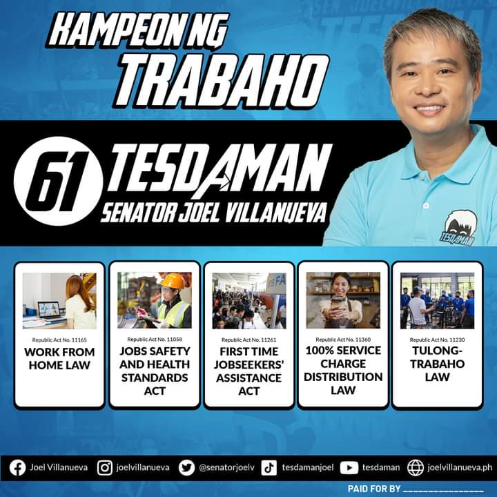 jpbdionisio's tweet photo. #61TESDAMAN @senatorjoelv https://t.co/obnbFFIys0