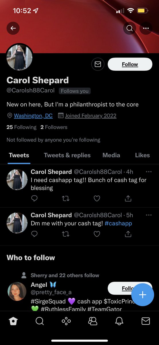 AnxiousN3ko's tweet photo. Another #scammer to block. Fake profile. #ScammerBeware https://t.co/bWTl6lt2CO