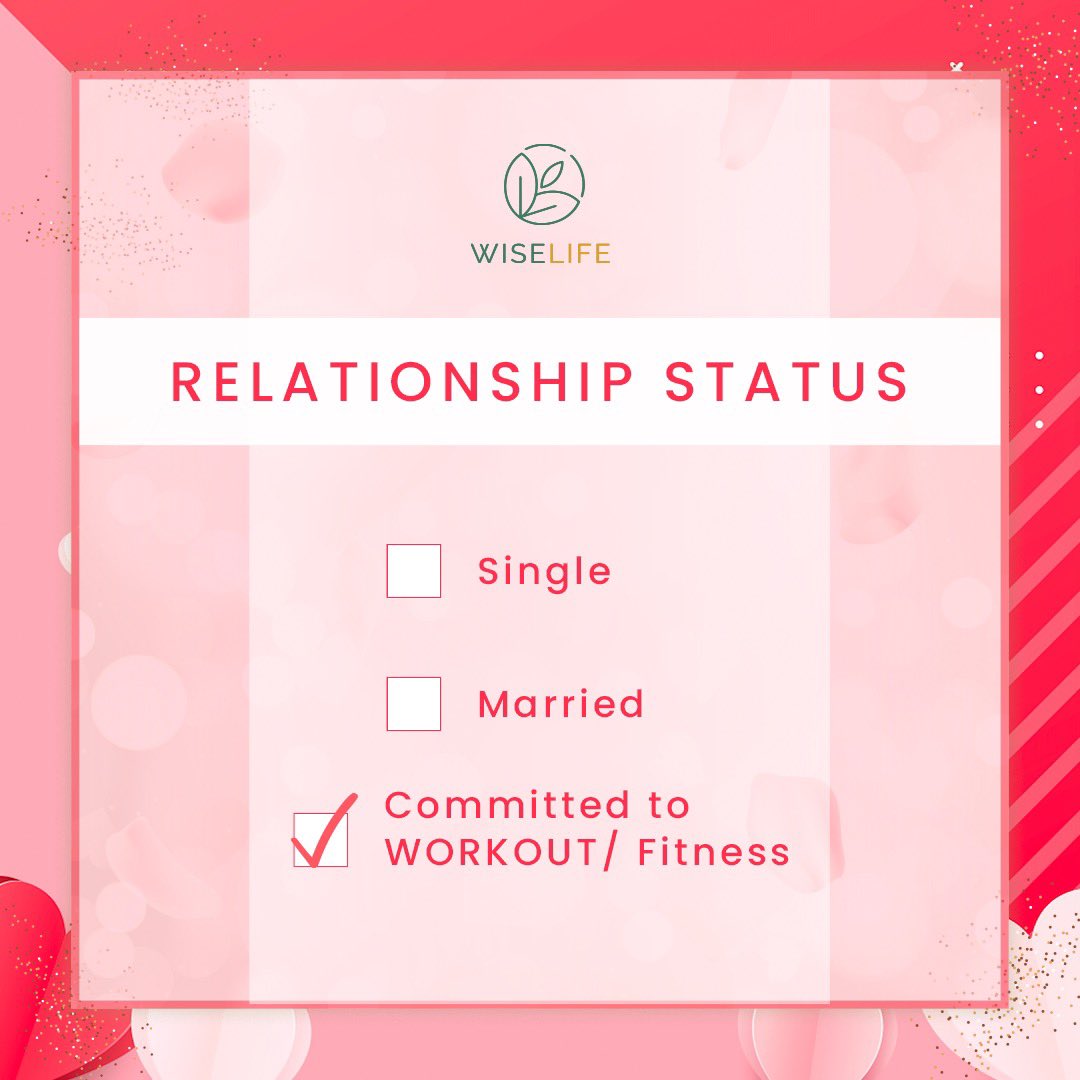 WiselifeIndia's tweet photo. Yes!! We’re definitely committed to workout and achieving our fitness goals 💯
What’s your status?😉 Share with us in the comment section below 🔽
.
.
#WiseLife #livethewiselife #makethewisechoice #fitness #fitnessmotivation #workout #workoutgoals #workouttuesday #ValentinesDay https://t.co/RVKEGj9rSm