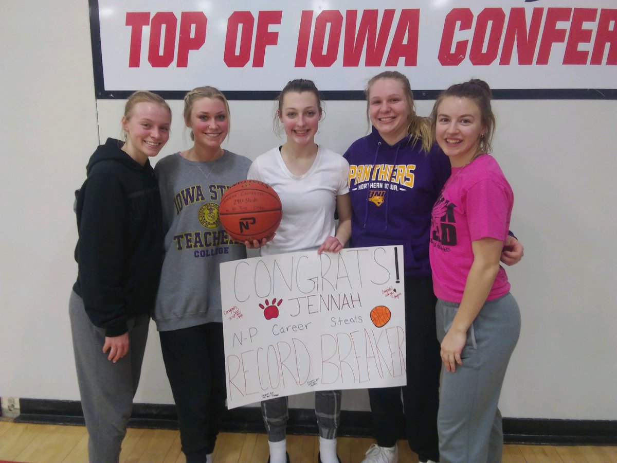 Big night for the Huskies! We closed out our regular season with a big conference win and in the process Jennah Carpenter set the record for most steals in a career with 296 (and counting)! 

Congrats Jennah!