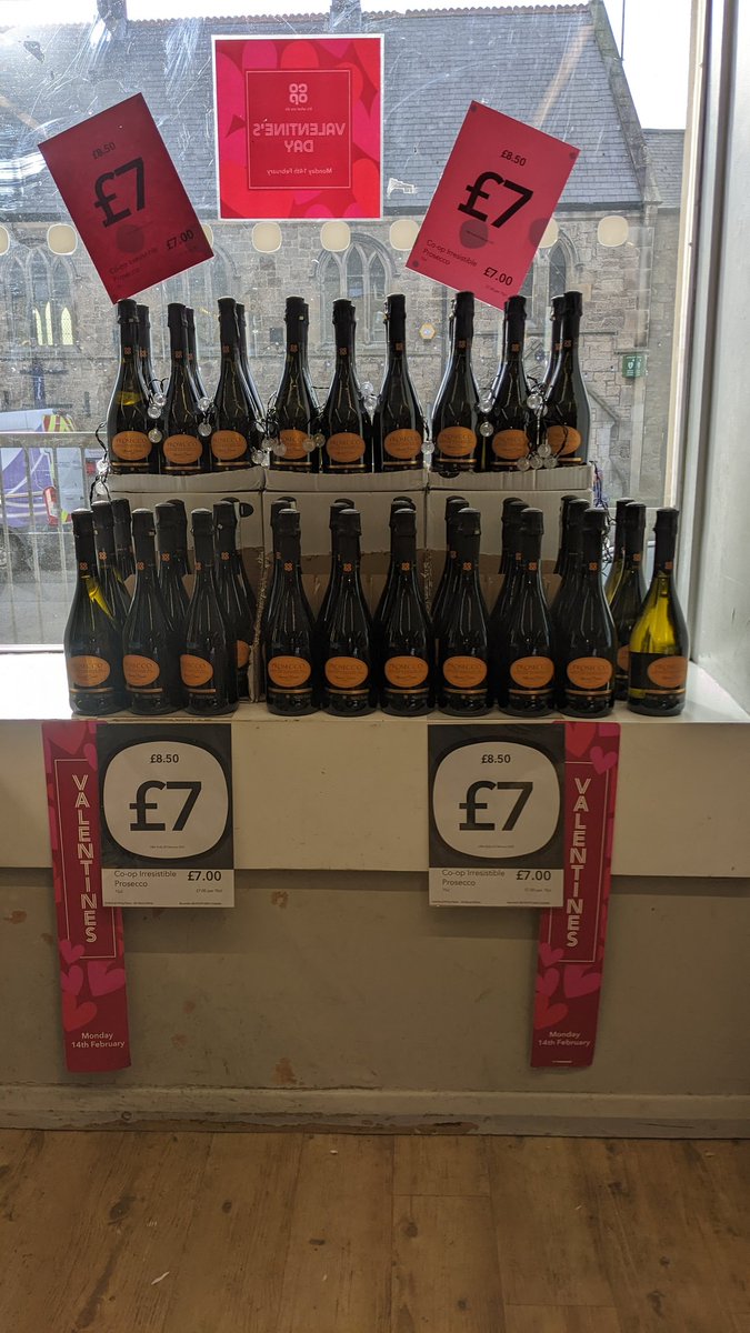 Time to celebrate Valentine's Day at Corbridge Co-op, what a deal at only £7.00!! 🥰💙🥂🍾
 <a href="/coopuk/">Co-op</a> <a href="/michaelbouch68/">Michael Boucher</a>