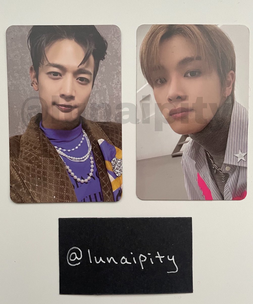 lunaipity's tweet photo. WTT / WTS

Have: SHINee Minho &amp; NCT Sungchan smcu winter album smtown ver pcs

Want: 
- Mark equivalent
- wl in 2nd pic 
- or qyop (usd)

❗️can/usa/eu/uk trades, selling ww
❗️pypal f&amp;f only https://t.co/DDeRXo2BNB