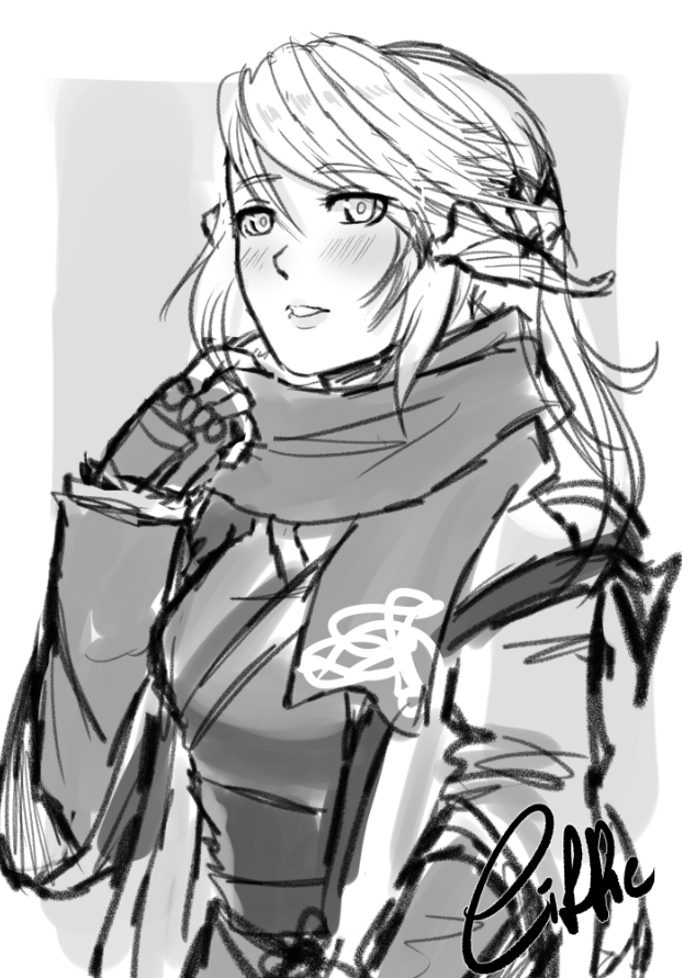 Ciffie_'s tweet photo. He protec, 
he attac,
but most importantly, 
carries your deadweight on his back 💀⚰️

Sketching next character halfbody 🖍💭

#FFXIV #FF14art  #FFXIVART #AuRa #Raen #Samurai #Sketch #Fanart https://t.co/7IPjx8eRIq