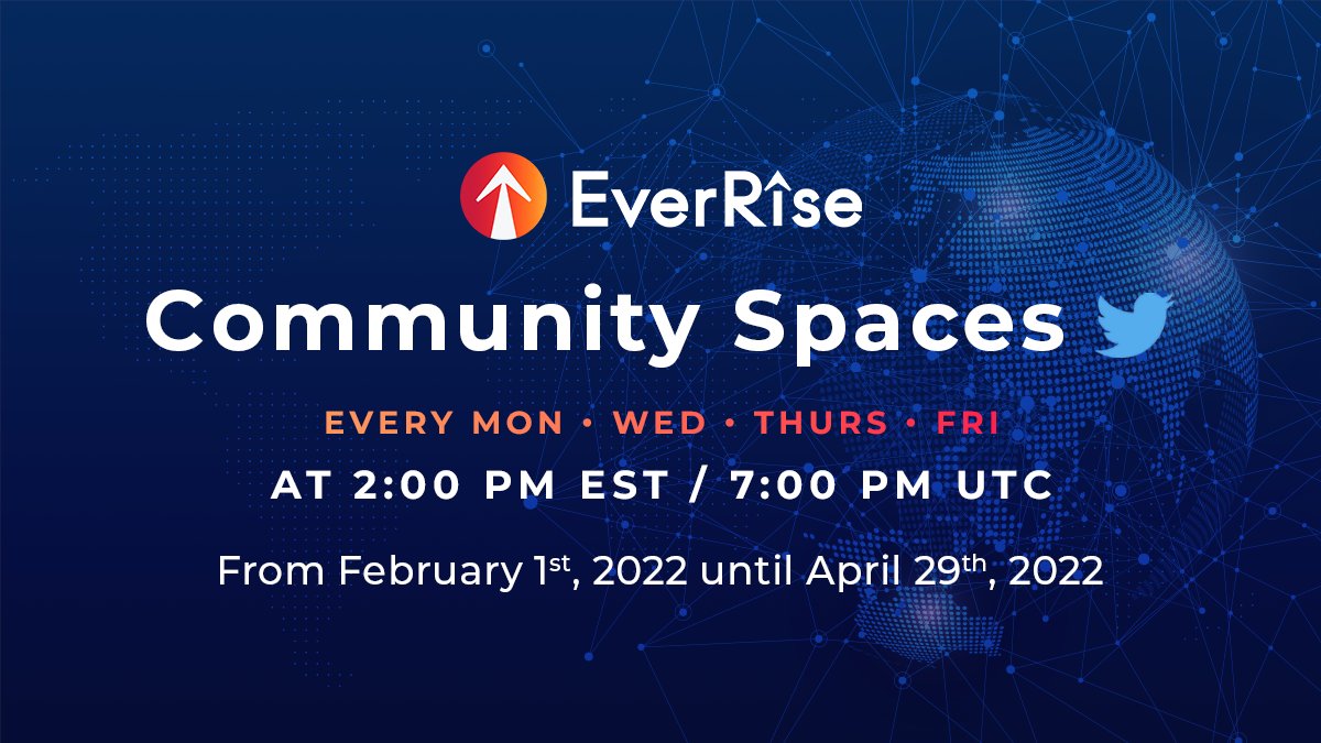 📢 Join us on Mondays, Wednesdays, Thursdays and Fridays for our daily community chats on Twitter Spaces!