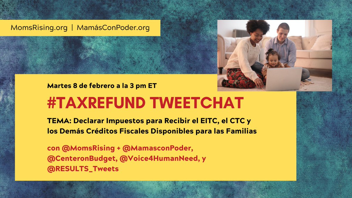 ndvh's tweet photo. Los impuestos son complicados para todos, especialmente si eres sobreviviente de violencia y abuso doméstico. ¡Únase a este Tweet Chat para obtener información sobre los créditos fiscales disponibles para las familias! https://t.co/Ygq09wqsOm