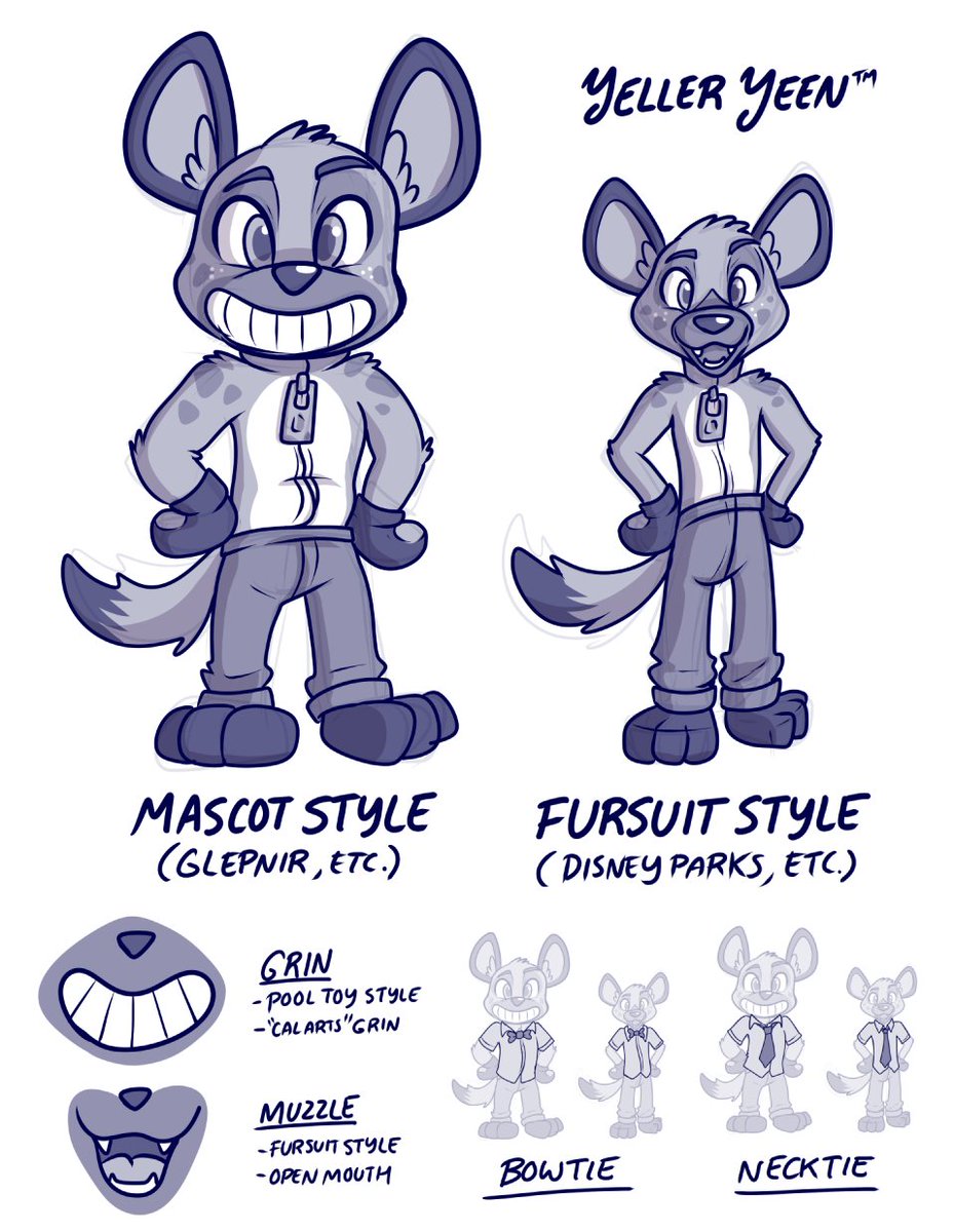 So I am trying to get back working on that theme park costume suit TF #transformation story idea again, I like the script I have so wanted to work on the first few pages. But wanted to know what style you all might prefer for the costume? Mascot style or Fursuit style? #TFTuesday