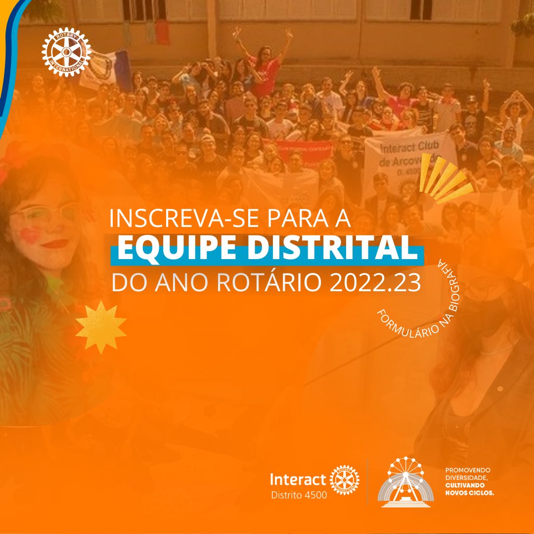 ocaloroso's tweet photo. Já está disponível em nossa biografia o formulário para se candidatar a fazer parte da equipe distrital no ano rotário seguinte, 2022.23. Confiram o formulário disponível e façam suas inscrições! https://t.co/IBdhkjoLdN