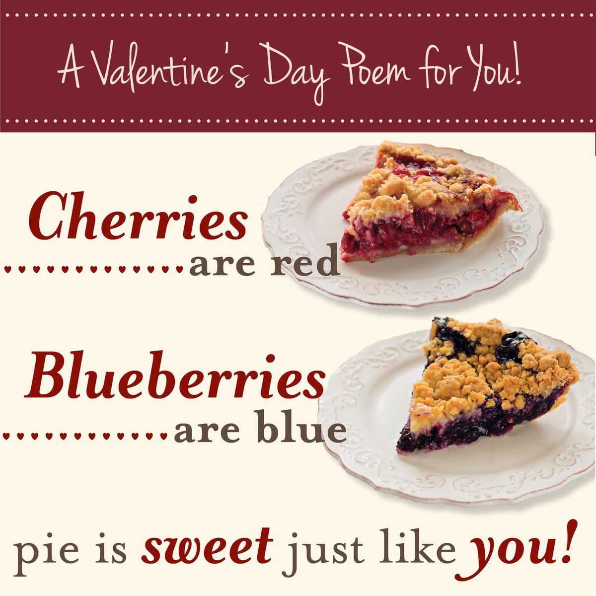 Celebrate Valentine’s Day with us and get your loved one a personalized pie ♥️🥧💜