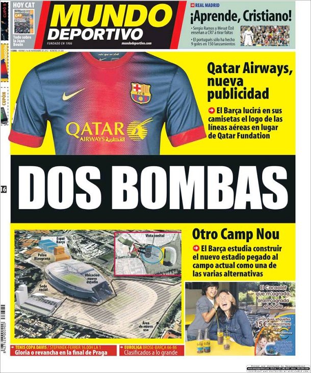 RamonetFont's tweet photo. Spotify: 3 temporadas, 280.000.000€

Qatar Airways: 2 temporadas: 33.500.000€ https://t.co/V4avGRTFl8