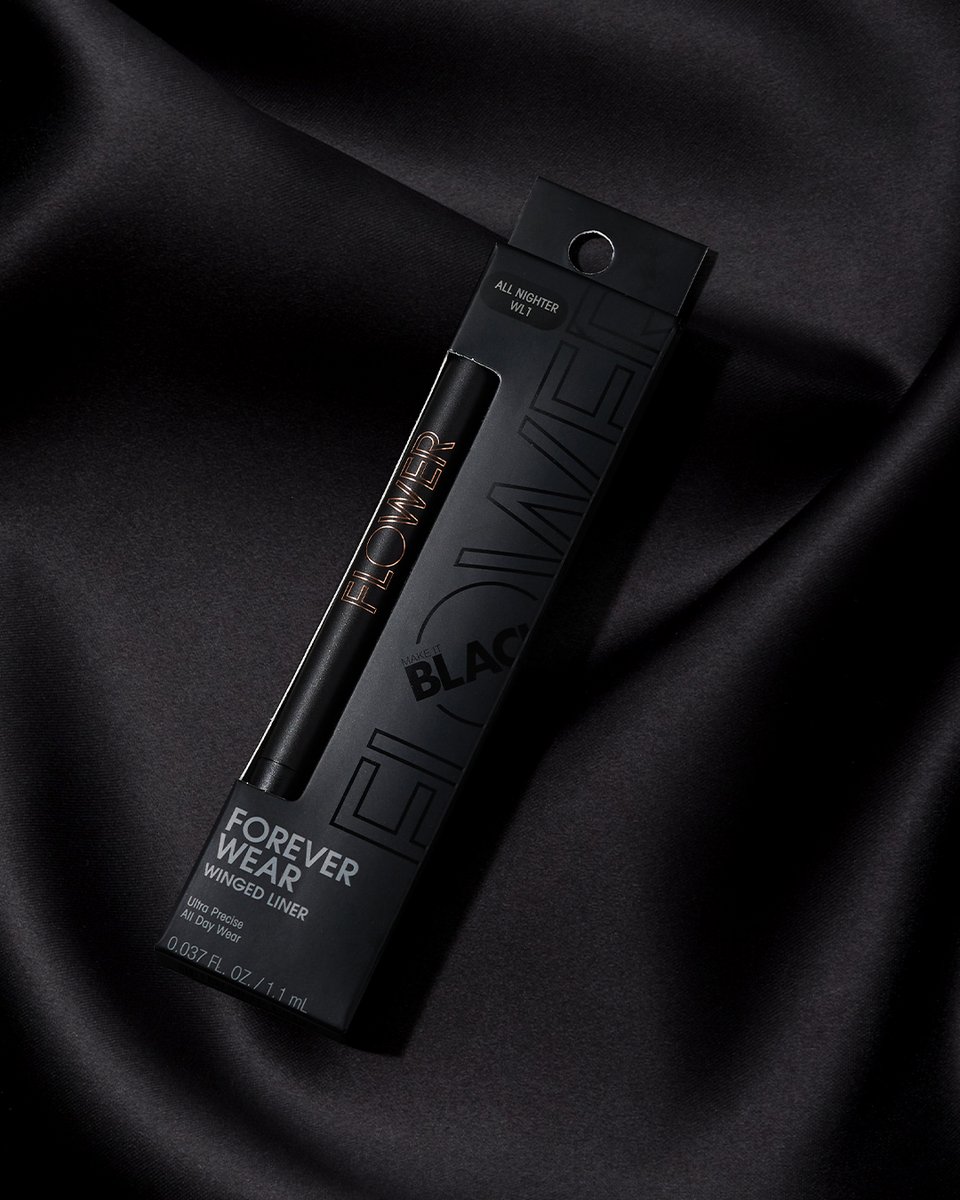 flowerbeauty's tweet photo. This February, we’ll donate 100% of the net proceeds of our Make it Black Forever Wear Winged Liner to help support the next generation of Black founders through the #PullUpForChange Small Business Impact Fund. @makeitblack @DrewBarrymore https://t.co/f6GI5bj8ZZ