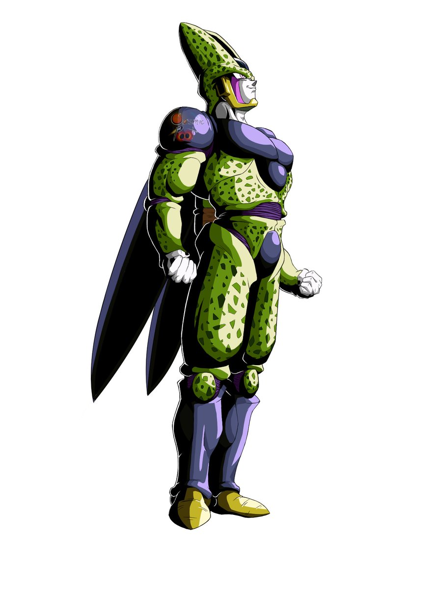 CosmicPoot's tweet photo. Here's a drawing I did of Perfect Cell from Dragon Ball Z inspired by the LR arts of Dragon Ball Z Dokkan Battle https://t.co/KQnY4gH0qJ