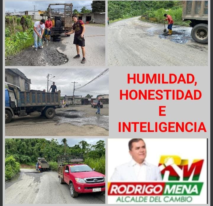 RodrigoMenaR's tweet photo. Bacheo entrada a Manabí, por Los Ángeles, desde el Puente Peripa, límite con la Provincia de  Los Ríos, gracias a Hamilton Mena @HamiltonMenaV por su aporte, y al personal de OOPP Municipal. 
#Cumplimos 
#AlcaldiaDeTerritorio https://t.co/nGNgcS7j7w