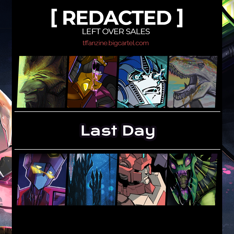 REDACTEDTfZine's tweet photo. ✨Last day! ✨
Remaining oders will be shipped wednesday. 
Thank you! https://t.co/VYjVKyg0Nw