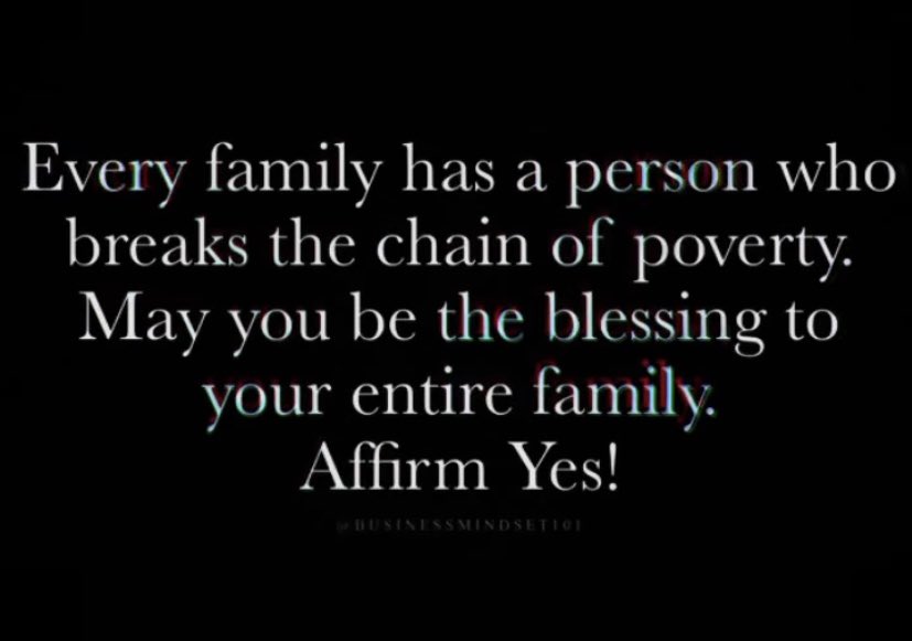 yes! may we be the ones to end poverty’s chains in our roots. may this quote strengthen our determination to accomplish more in life and propel us to success. tiwala lang, darating din tayo diyan. 🤍