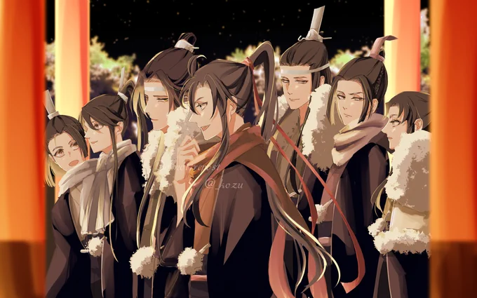 ものすごく今更感なんですが、お正月和装魔道祖師🎍
#魔道祖師 #忘羨 