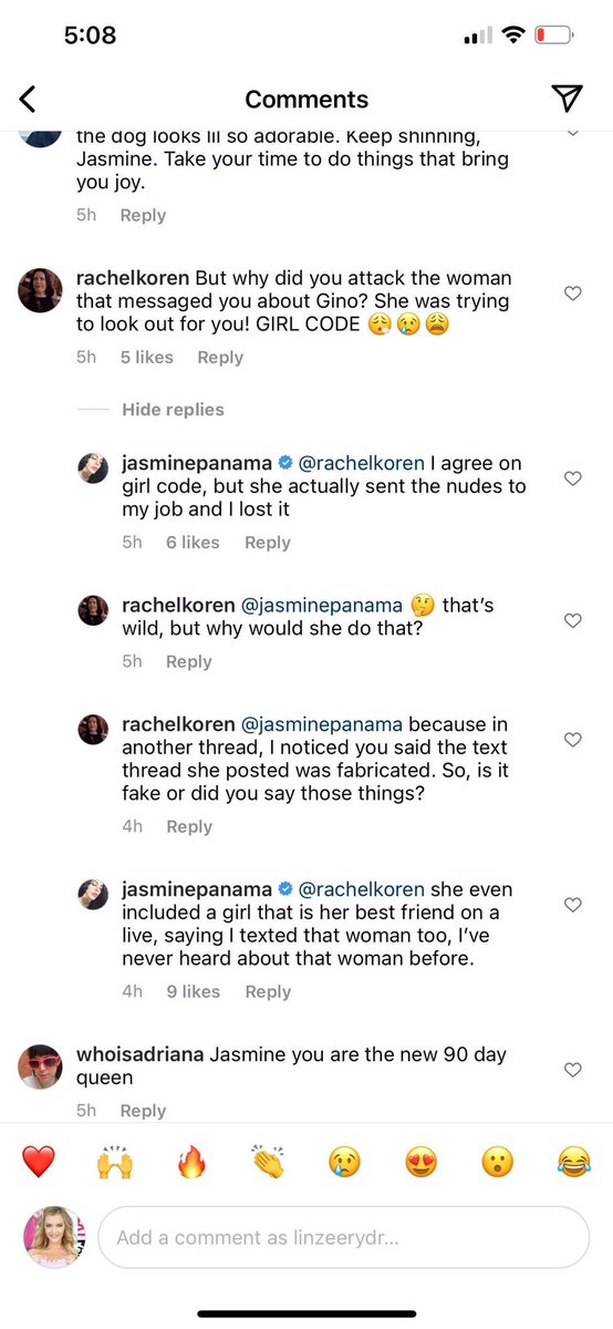 Anyone believing Jasmine or Gino at this point is quite frankly as lost as they are. #90DayFiance