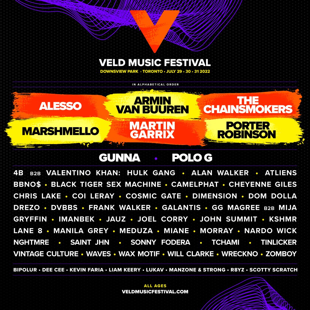 Veld Music Festival lineup