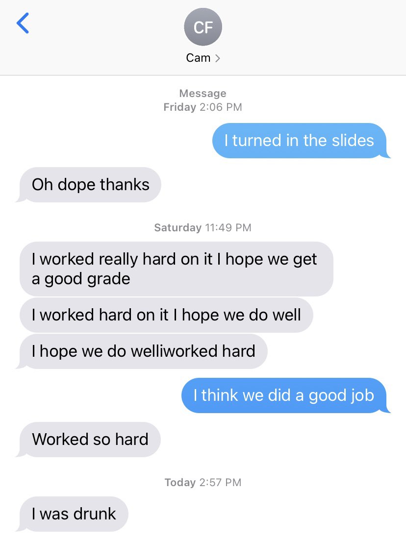 drunk texts seen in the morning (@drunktextsam) on Twitter photo 