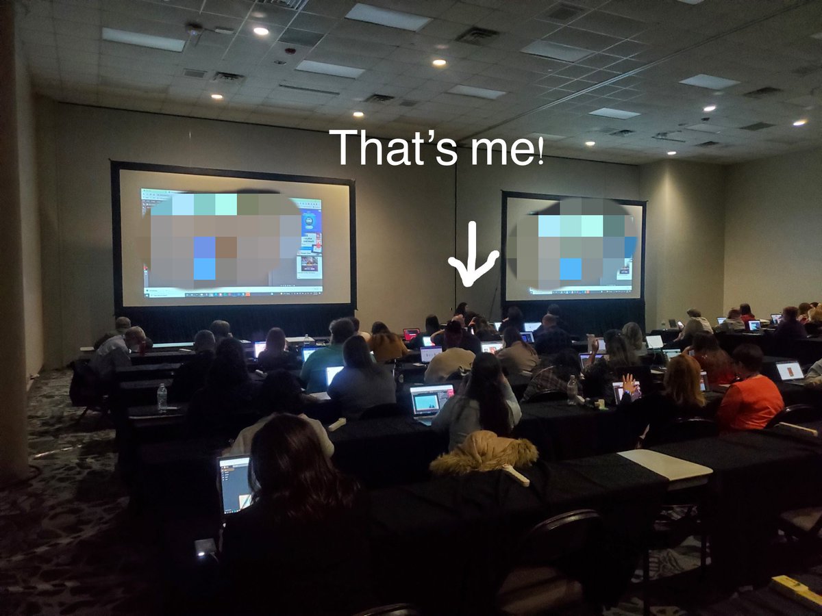 Had a great time presenting today at #TCEA22. Join me tomorrow morning for my Photoshop 101. Thanks <a href="/MrsJsITclass/">Mrs Jumper</a> for getting this photo of me in action.  <a href="/GHS_CTE/">Granbury High School CTE</a> <a href="/BEPublishing1/">B.E. Publishing</a>