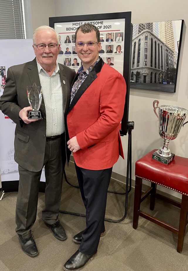 Every year our brokerage agents and staff vote who was our “Most Awesome Benchmarker of the Year”. This incredible person <a href="/jimmydhughes/">Jimmy Hughes</a> is beloved for exemplifying our culture #supportive , #positive, #caring, #selfless … Congratulations Jimmy! #bethebenchmark #royallepage