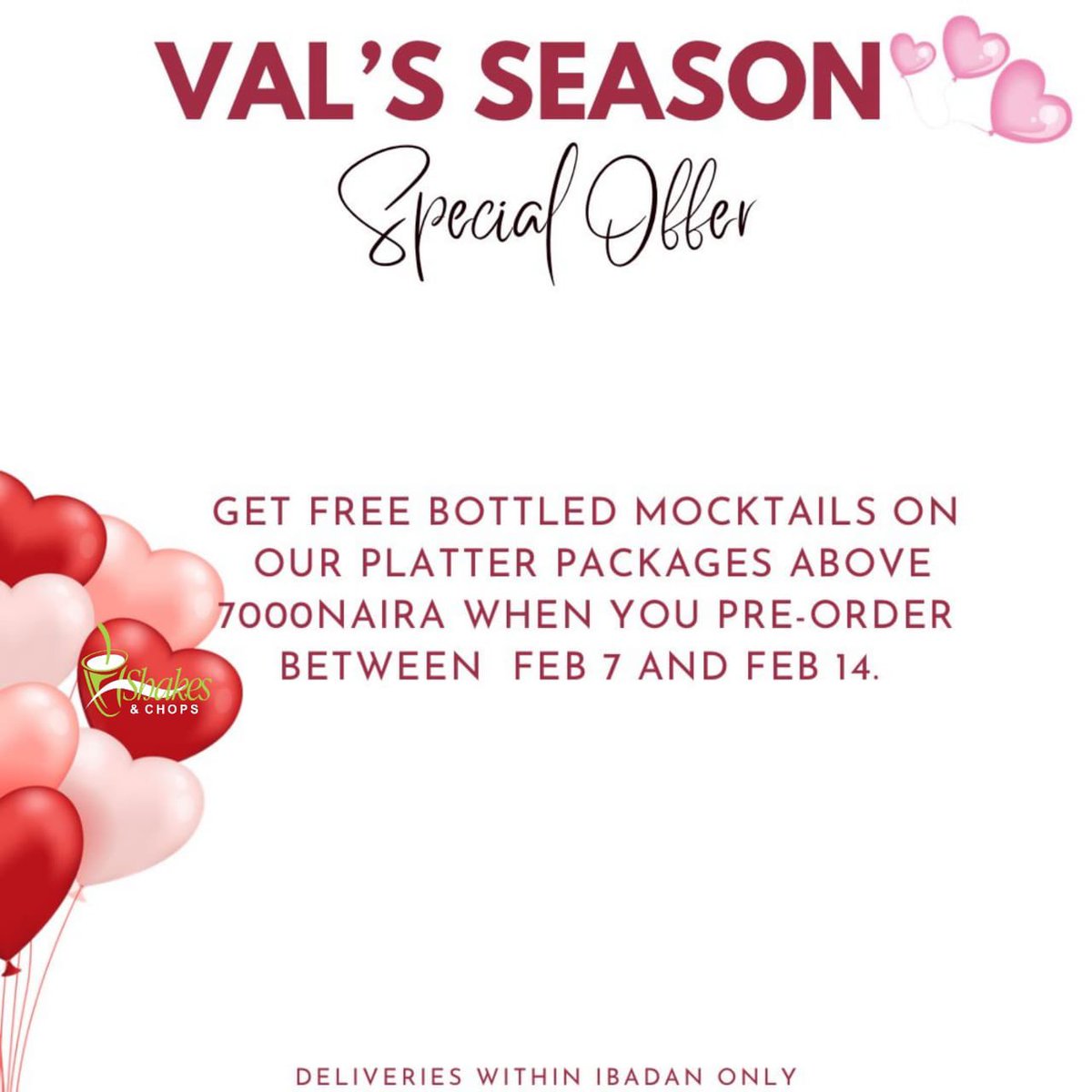 Shakesandchops1's tweet photo. We are showing love this season, order up. Kindly retweet to help us reach a wider audience. #valentinespackageinibadan #giftboxinibadan #plattersinibadan #smallchopsinibadan #ibadansmallchopsvendor https://t.co/kxp3c0Ek96