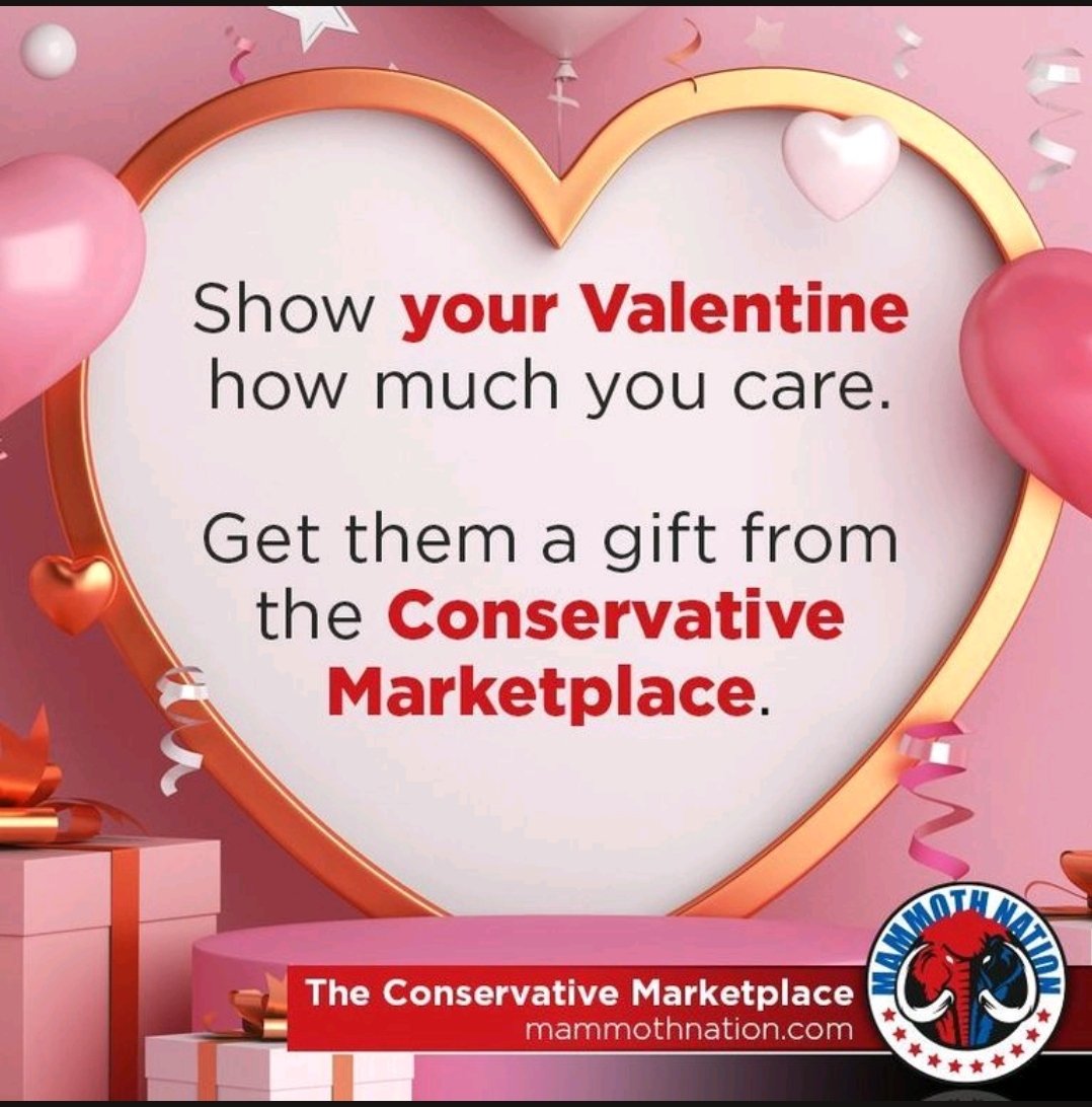 MammothNationUS's tweet photo. Get your valentines day gift from the conservative marketplace and support American values 🇺🇸

https://t.co/E9gVQ9hQ8J https://t.co/OIUB9xMHc3