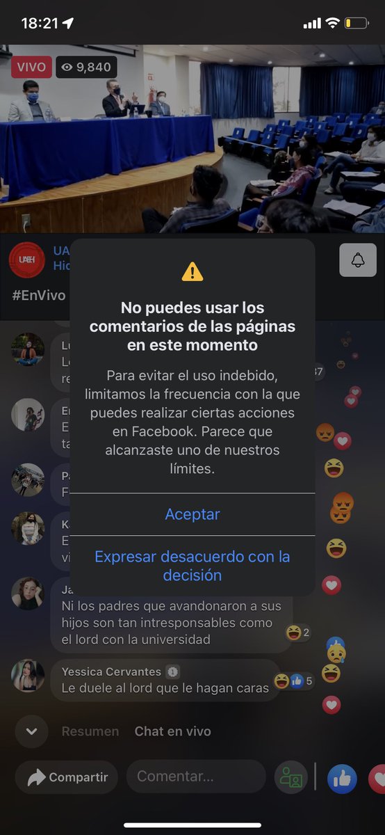 soypablozuniga's tweet photo. #UAEH @apontigoloyola dijiste que no habría censura, que significa esto? De plano perdí mi insignia de dos años como fan destacado :( #HUELGAUAEH https://t.co/4lpL6KzCGG
