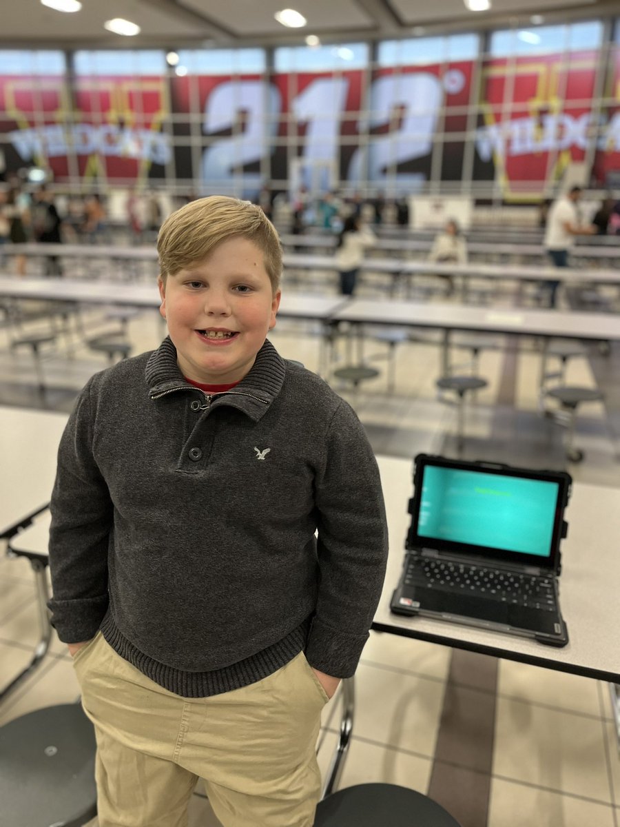 AshleyMutschler's tweet photo. So proud of Daniel for presenting his @SampsonElem Reduce, Reuse and Recycle project at the Horizons Showcase โค๏ธ๐๐ #cfisdforall #HorizonsShowcase https://t.co/c8qycKplwu