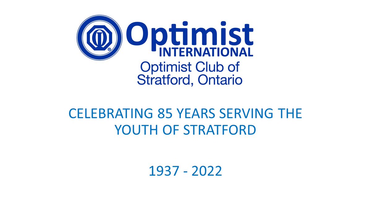 DID YOU KNOW.......The Optimist Club of Stratford was chartered July 6, 1937 and we've been a staple in the community ever since.  To find out more, visit stratfordoptimist.com and discover what we're all about!